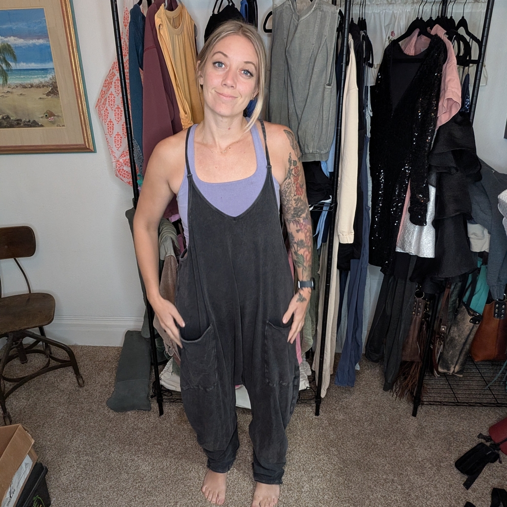 Black Jumpsuit with Pockets